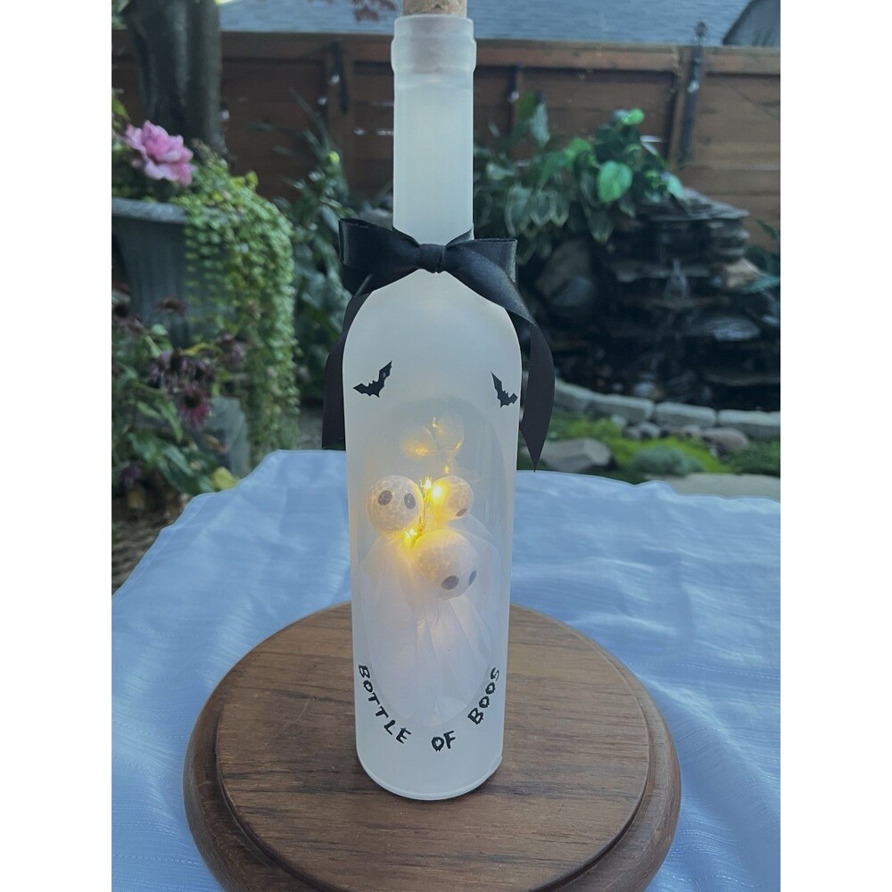 NEW Bottle Of boos! Light Up Halloween Ghost Decor 14” LED Bottle